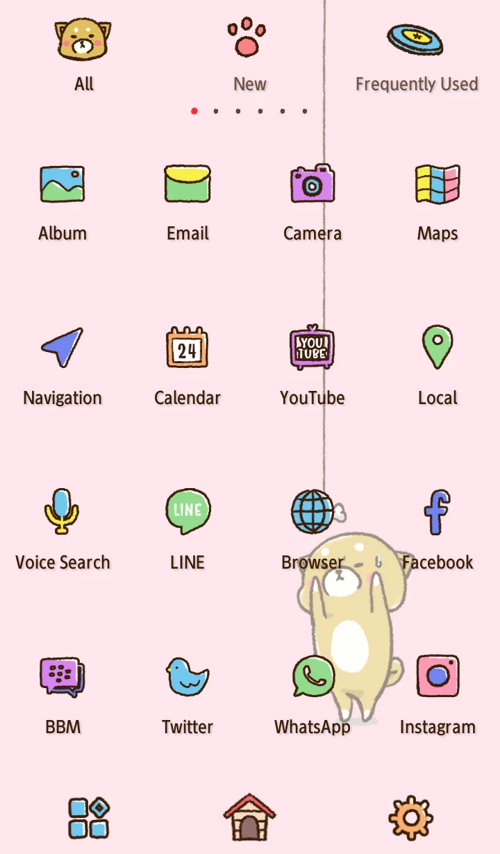 Cute Mini-Shiba Theme screenshot