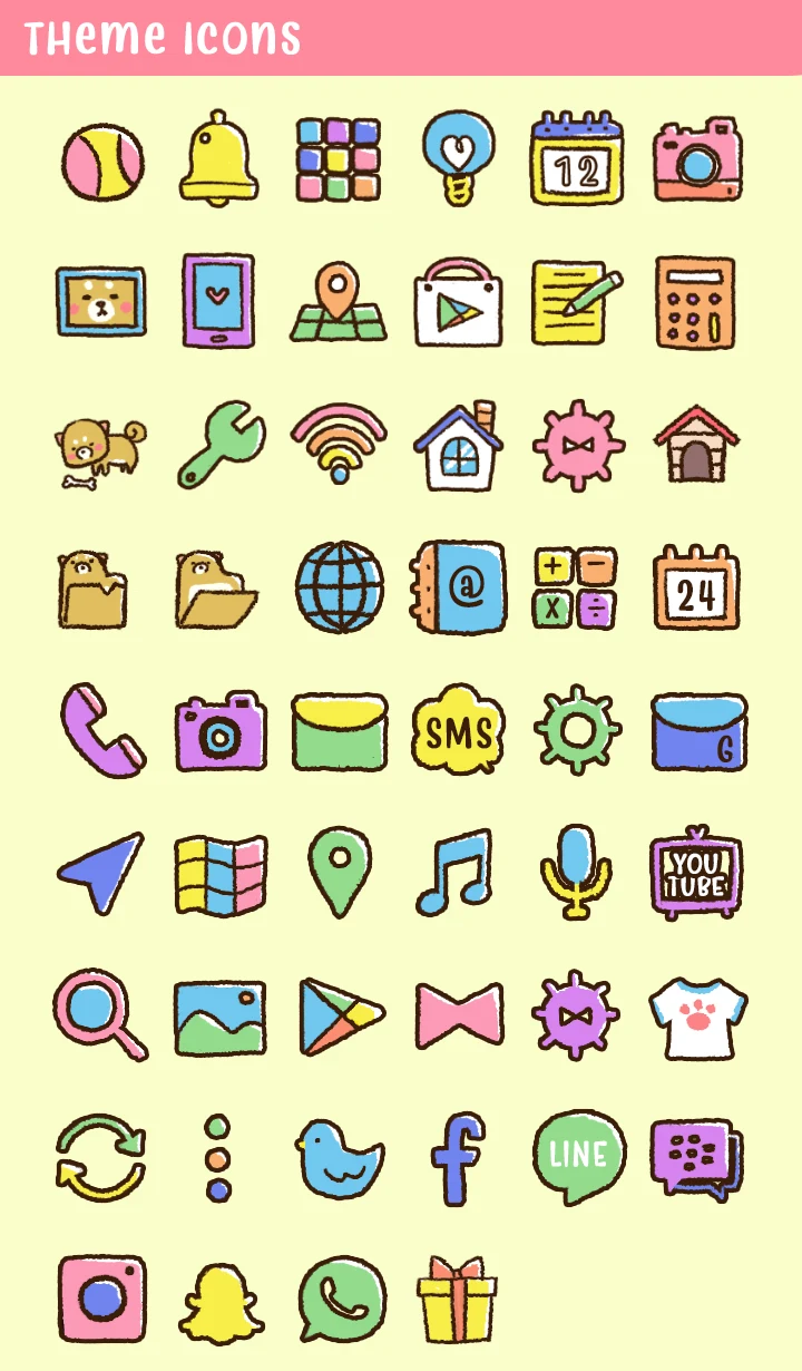 Cute Mini-Shiba Theme screenshot