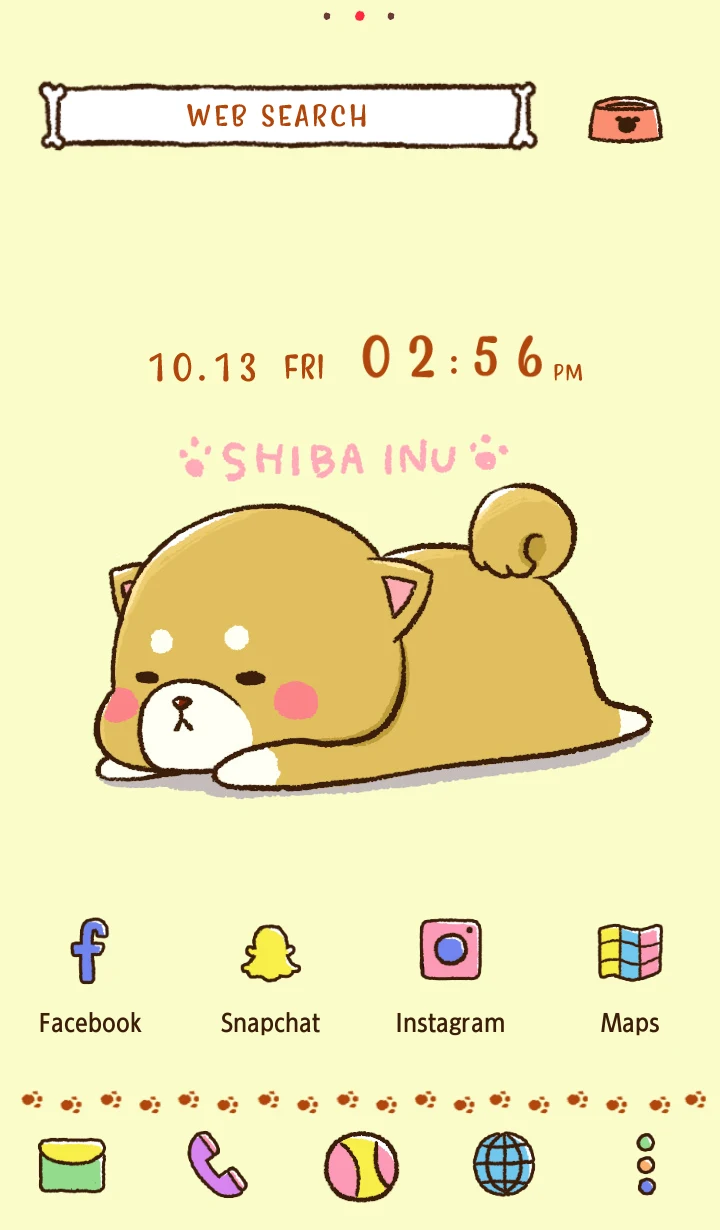 Cute Mini-Shiba Theme screenshot